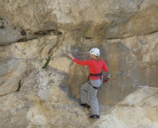  Vía ferramarra en pared